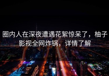圈内人在深夜遭遇花絮惊呆了，柚子影视全网炸锅，详情了解