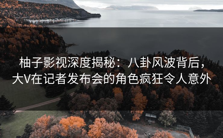 柚子影视深度揭秘：八卦风波背后，大V在记者发布会的角色疯狂令人意外