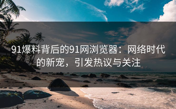 91爆料背后的91网浏览器：网络时代的新宠，引发热议与关注